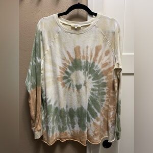 Long Sleeve Tie Dye Top